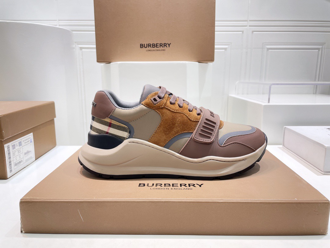 Men Women B*urberry Top Sneakers