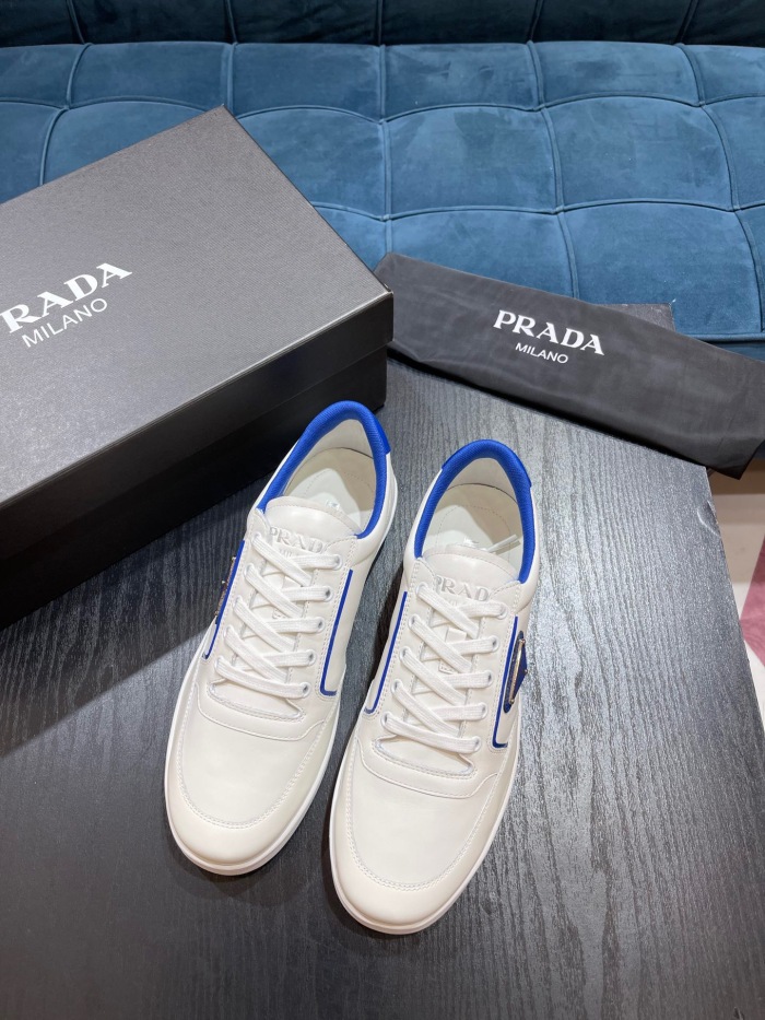 Free shipping maikesneakers Men  P*rada Top Sneaker