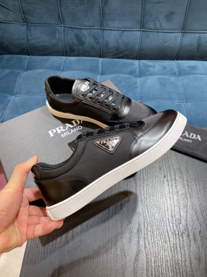 Free shipping maikesneakers Men  P*rada Top Sneaker