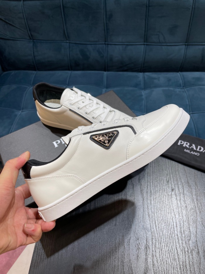 Free shipping maikesneakers Men  P*rada Top Sneaker