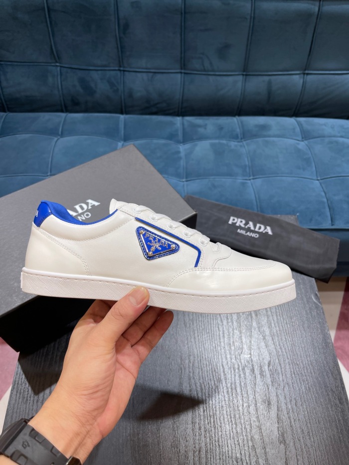 Free shipping maikesneakers Men  P*rada Top Sneaker