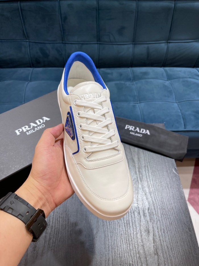 Free shipping maikesneakers Men  P*rada Top Sneaker