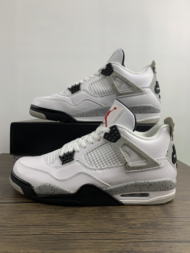 Free shipping maikesneakers Air Jordan 4 White Cement 840606-192