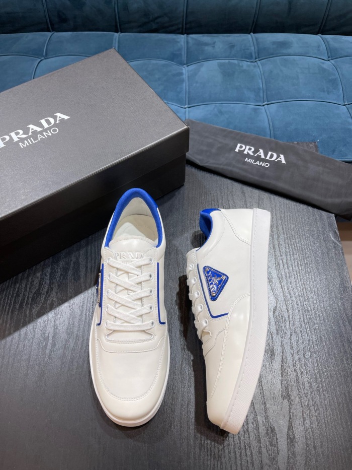 Free shipping maikesneakers Men  P*rada Top Sneaker