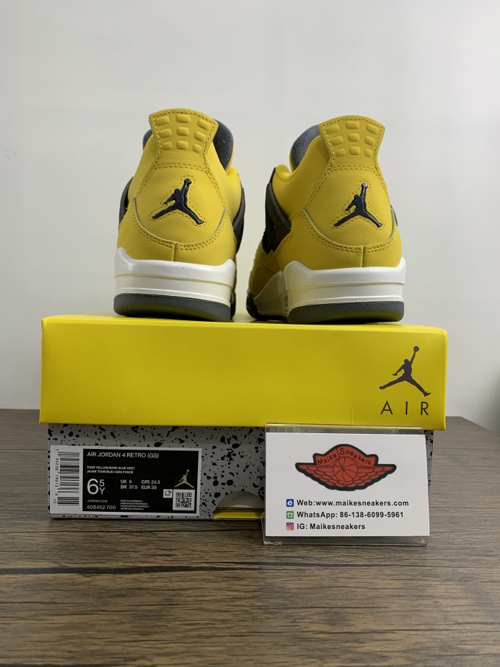 Free shipping maikesneakers Air Jordan 4 “Lightning” CT8527-700