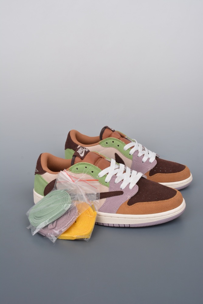 Free shipping maikesneakers Travis Scott x Air Jordan 1 Low   Reverse Mocha