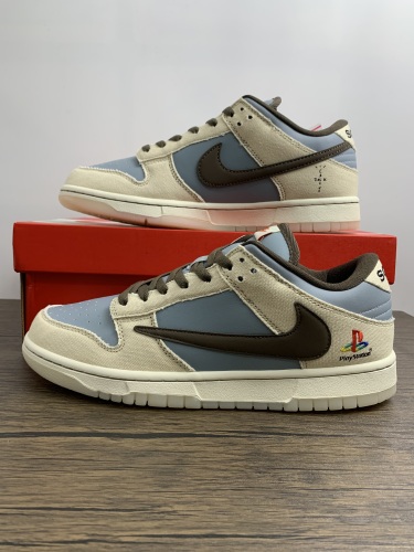 Free shipping from maikesneakers Nike dunk SB Low +t*ravis scott +  p*laystation