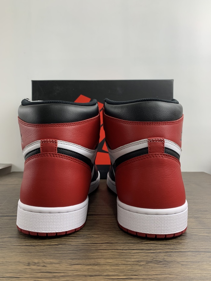 Free shipping maikesneakers Air Jordan 1 Black Toe 555088-125