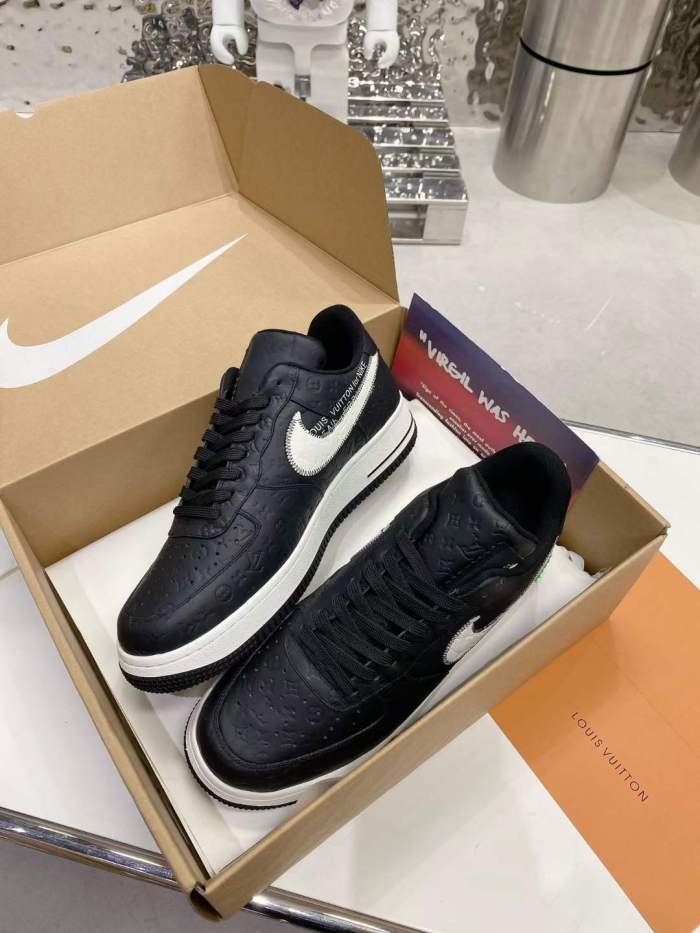 Free shipping from maikesneakers Men Women L*ouis V*uitton x NIKE Air force1 22ss