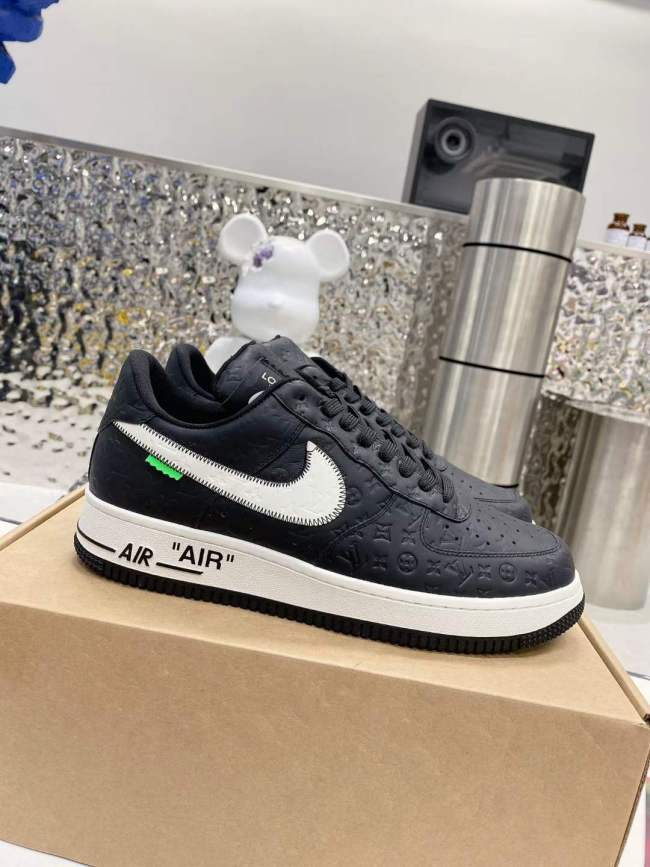 Free shipping from maikesneakers Men Women L*ouis V*uitton x NIKE Air force1 22ss