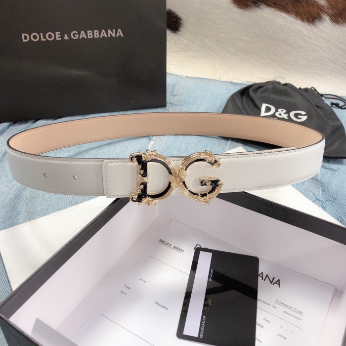 Free shipping maikesneakers D&G   Belts   30MM ( Maikesneakers)