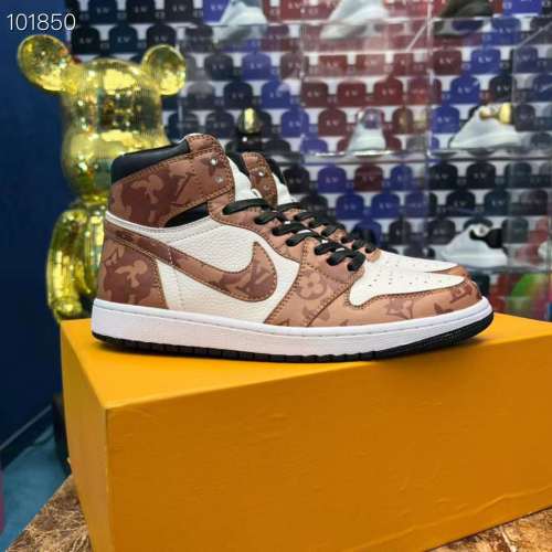 Men Women L*ouis V*uitton x NIKE Air Jordan 1  Sneakers ( Maikesneakers)