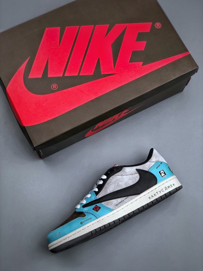 T*ravis S*cott    Nike Air Jordan 1 low  AJ1   DM7866-009   (  maikesneakers)