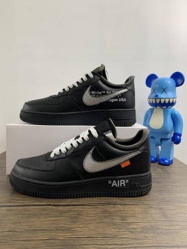 Free shipping from maikesneakers Air Force 1 '07 Virgil X Moma Off White X MOMA BLACK