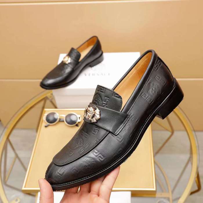 Men  V*ersace Top Loafer  （ maikesneakers）