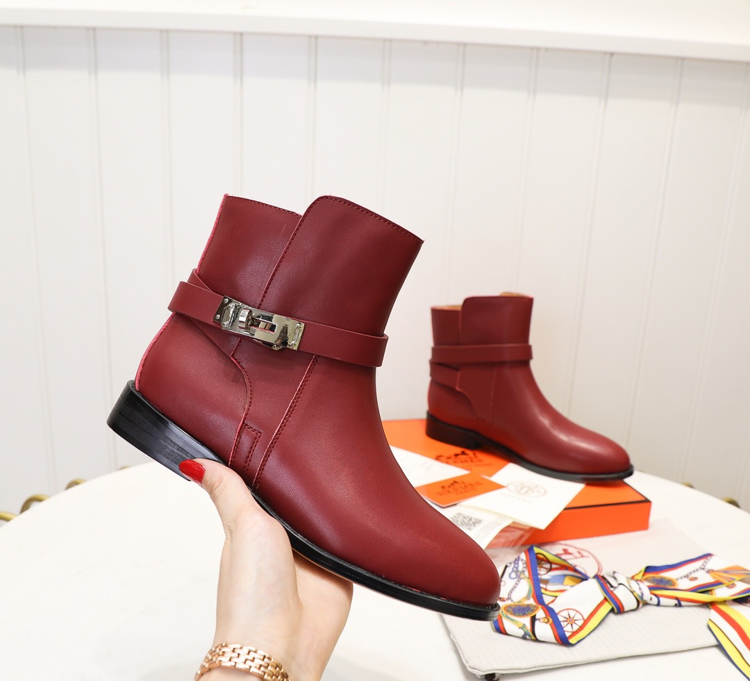 Copy Women H*ermes Top Boots Maikesneakers
