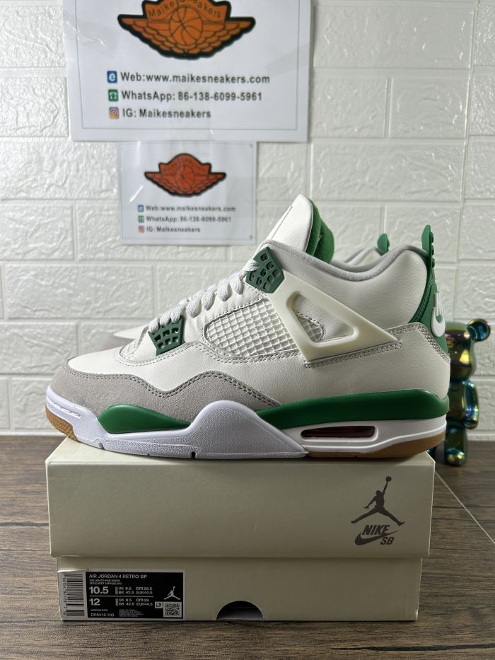 Nike Air Jordan 4  aj4 (  maikesneakers ) Pine Green