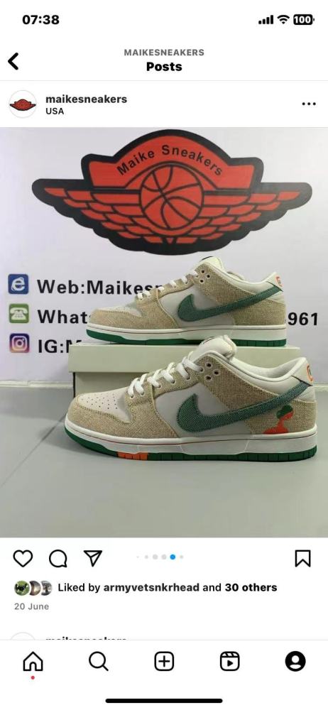 Top quality Nike SB Dunk Low   (maikesneakers)