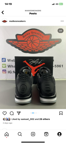 Top quality maikesneakers Air Jordan4 eminem X carhart Jordan 4