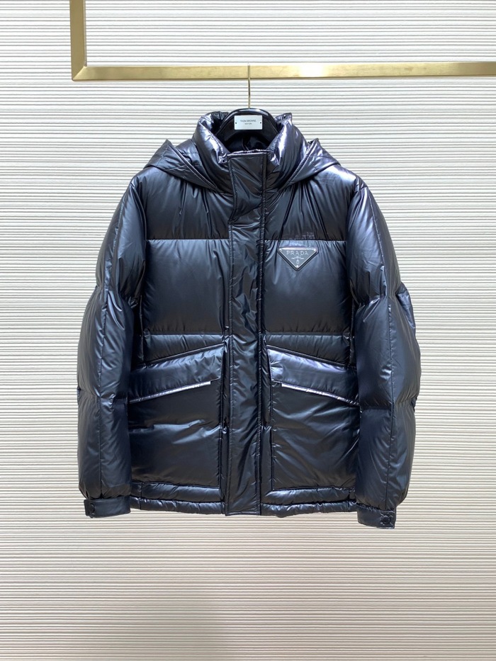 Men  P*rada  Down jacket  Top Quality    maikesneakers