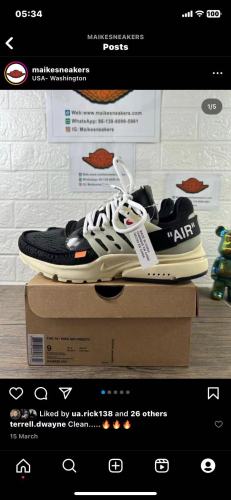 Free shipping from maikesneakers Off White Nike Air Presto 2.0