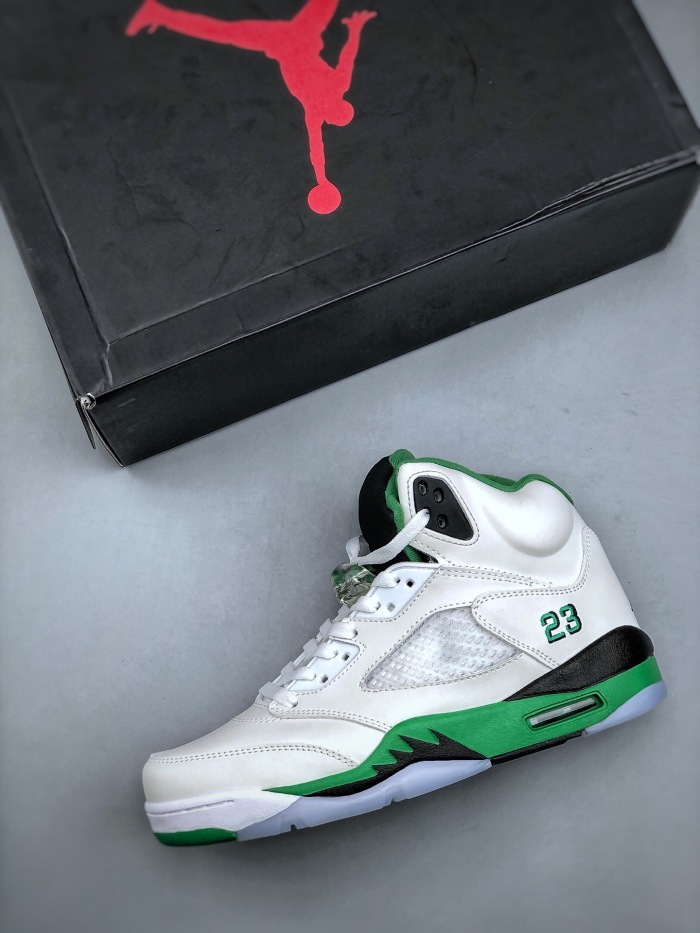 Men women Nike  Air Jordan Air Jordan 5 WMNS “Lucky Green” aj (maikesneakers)