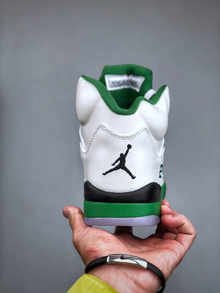 Men women Nike  Air Jordan Air Jordan 5 WMNS “Lucky Green” aj (maikesneakers)