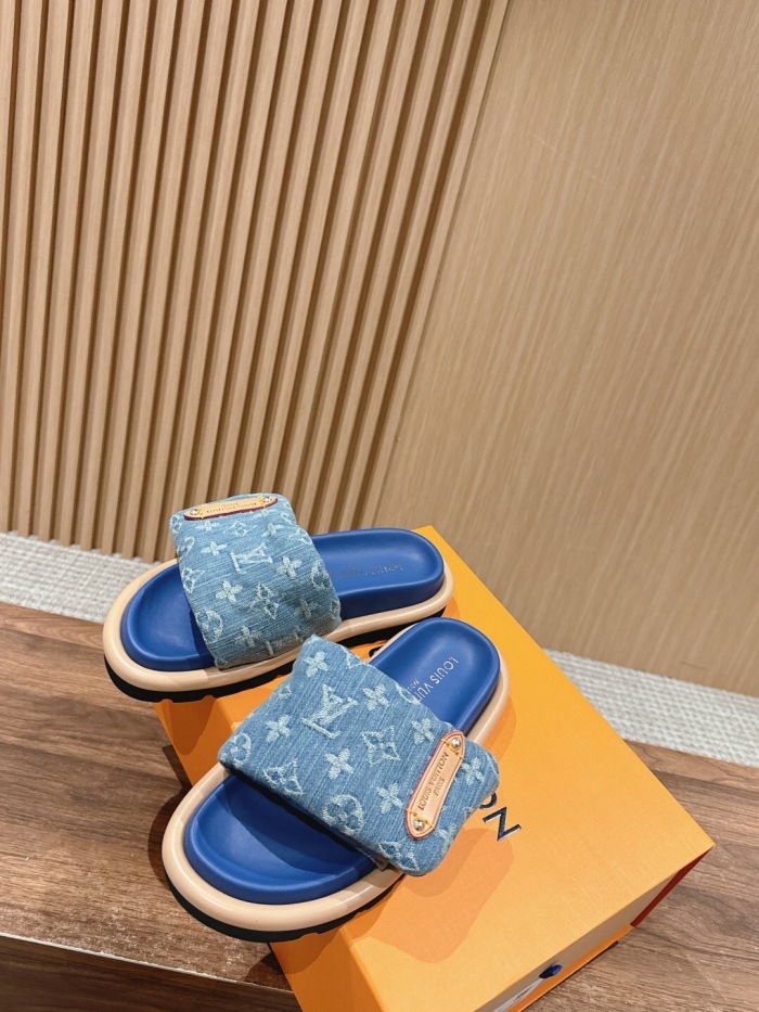 Women Men L*ouis V*uitton Slides Top Sneaker L*V Sandals