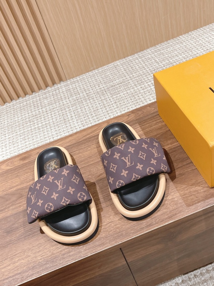 Women Men L*ouis V*uitton Slides Top Sneaker L*V Sandals