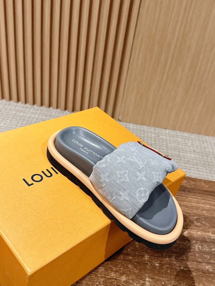 Women Men L*ouis V*uitton Slides Top Sneaker L*V Sandals