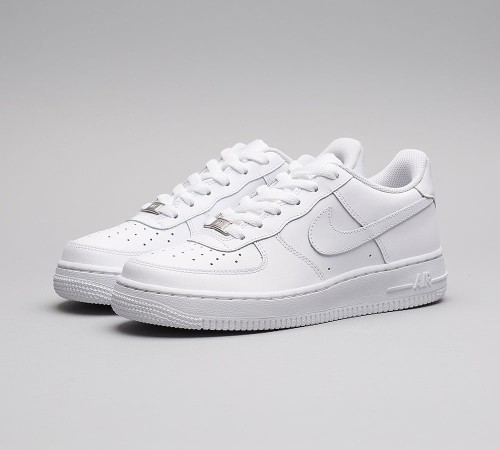 Women Nike Junior Air Force 1 Low Trainer | White