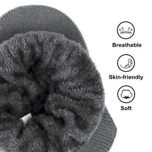 🔥HOT SALE🔥 Elastic Warm Ear Protection Knitted Hat☃️