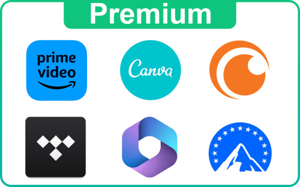 Cheap Tidal / Prime video / Param0unt+ / Crunchyr0ll / Office 365 / Canva For Sale!