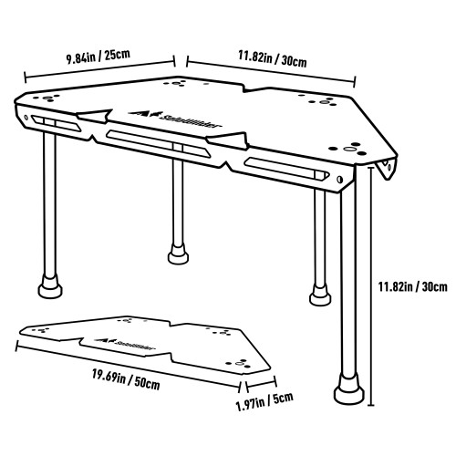 Solowilder BlackBee L4 Folding Camping Table Aluminum Lightweight Table For Picnic Outdoor Bushcraft