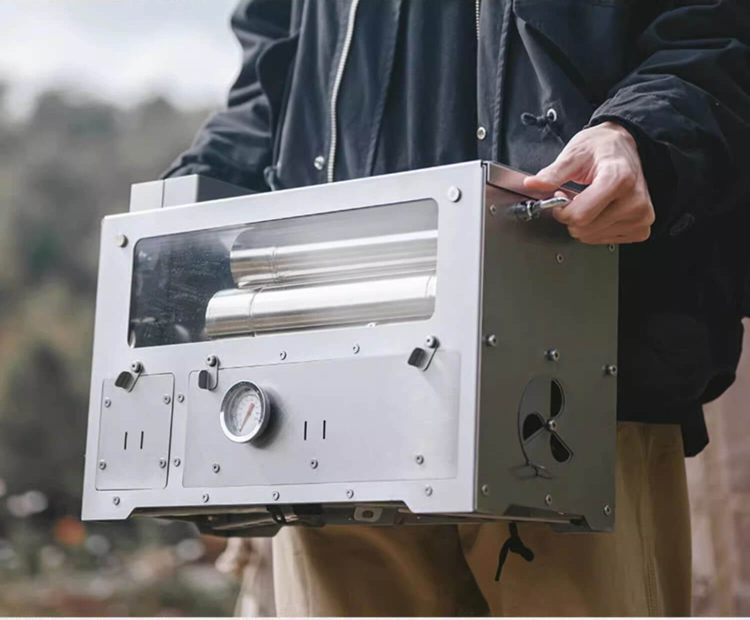 Flame X portable pellet stove
