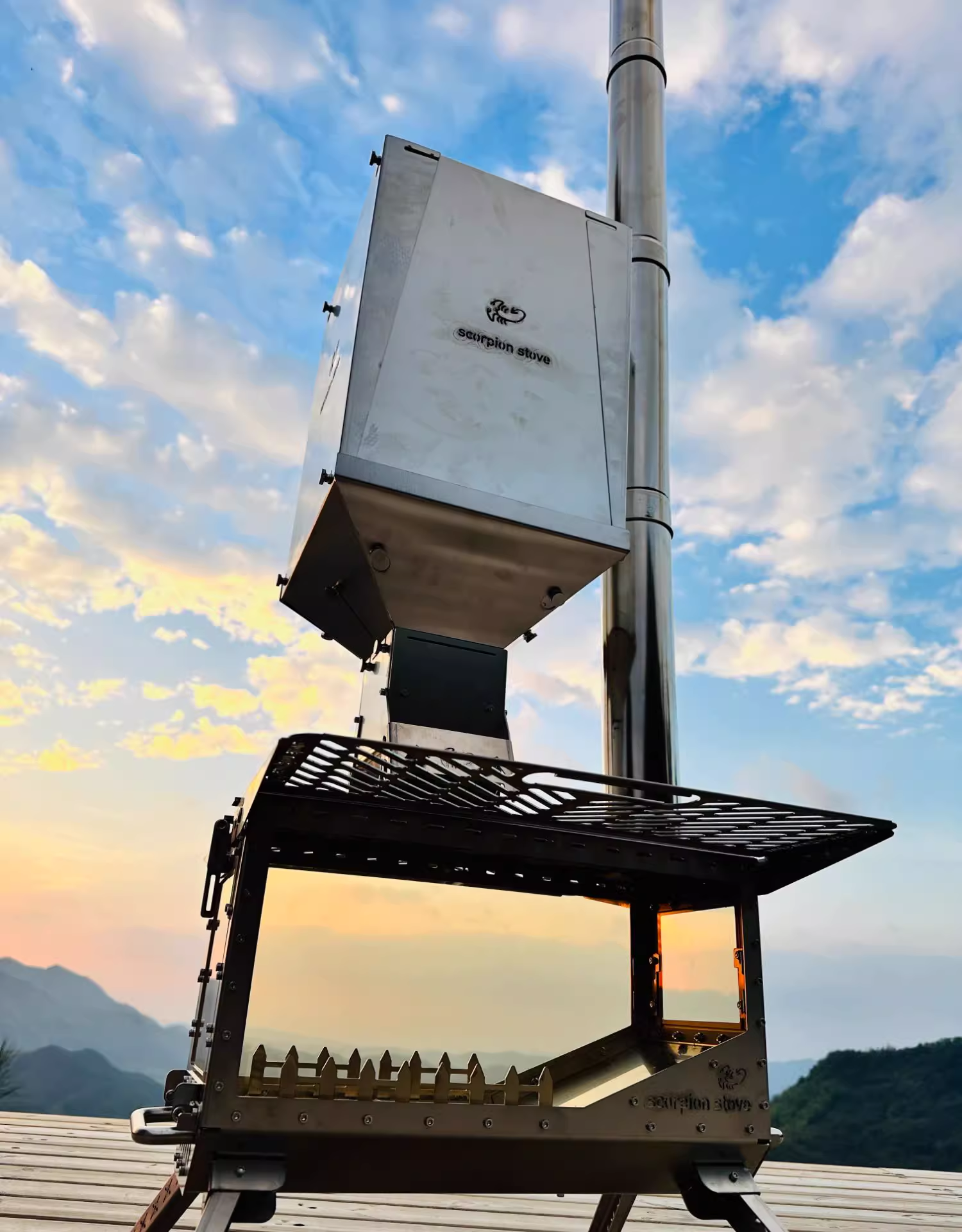 scorpion portable pellet stove