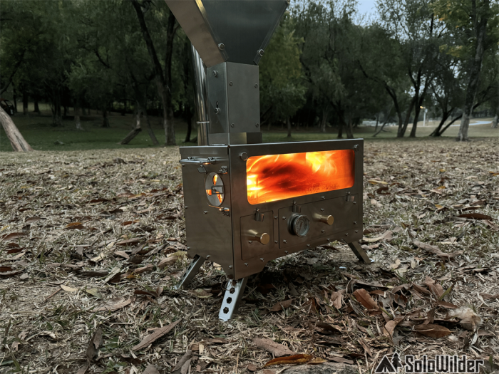 Outdoor Pellet Stove for Camping | SoloWilder Portable Pellet Stove With Oven | New Arrival 2023