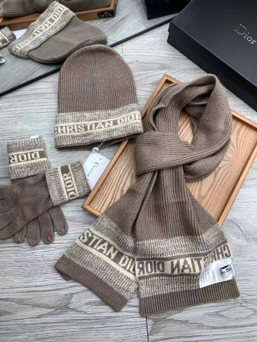 DIOR Knitted gloves, scarves and hats in winter Scarf #nigo82578