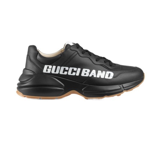 Gucci Black Leather Low Top Sports Casual Shoes #nigo8469