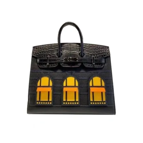 Hermes NIGO Women's Leather House Handbag Bag Bags #nigo56687