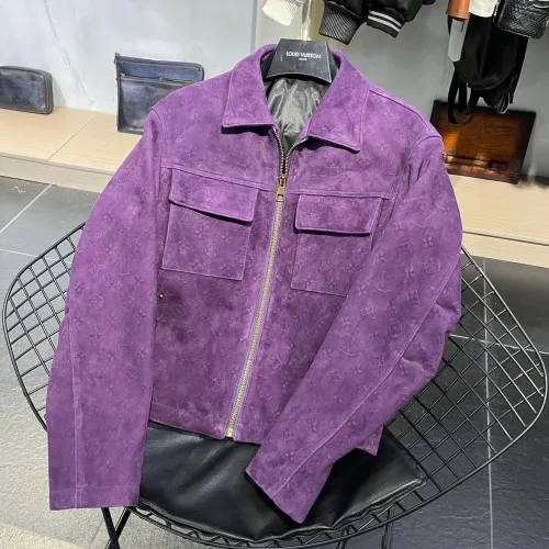 Louis Vuitton NIGO Purple Zip Jacket Coat #nigo91387
