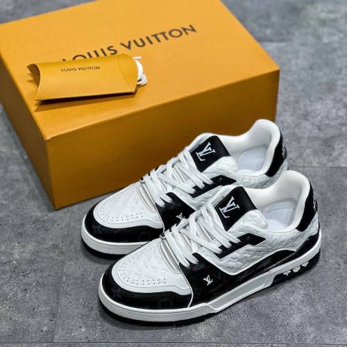 Louis Vuitton Men's All Over Logo Casual Sneakers Shoes #nigo8426