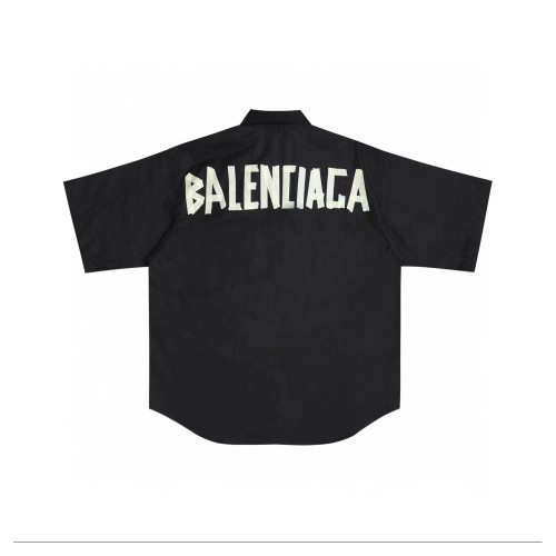 Balenciaga NIGO Summer Black Short Sleeve Letter Shirt #nigo94145