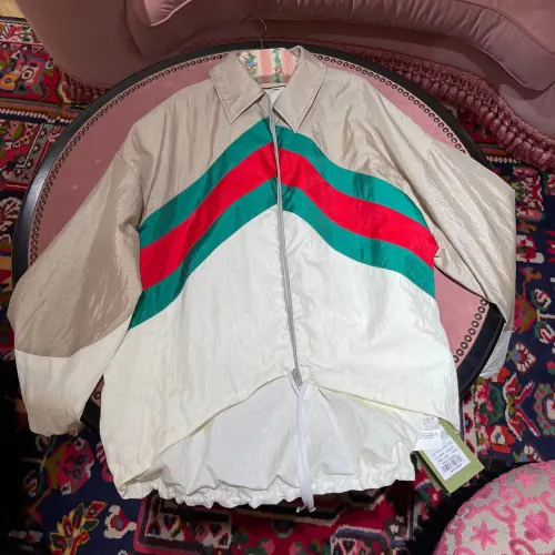 Gucci NIGO Color Blocking Printed Top Coat Jacket #nigo94251