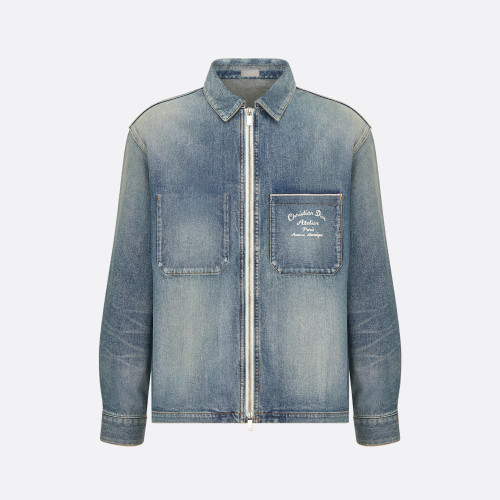 Dior NIGO Long Sleeved Denim Zippered Jacket #nigo94336