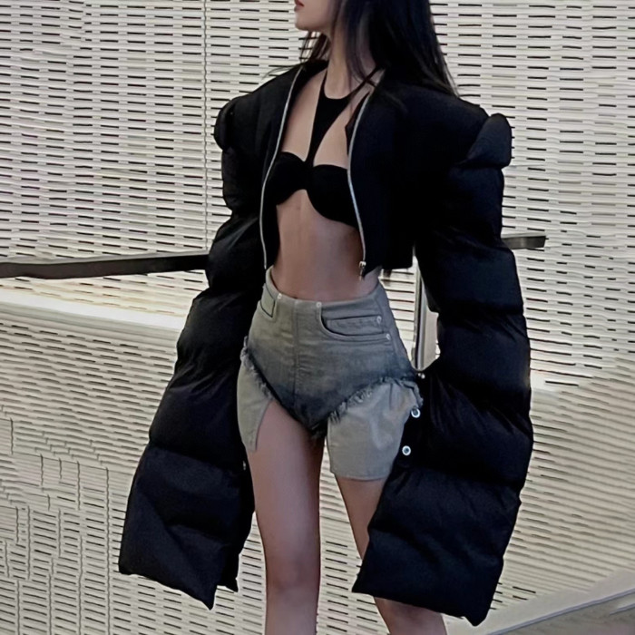 Rick Owens Washed Distressed Gradient Zippered Denim Shorts Pants Ngvp #nigo57274