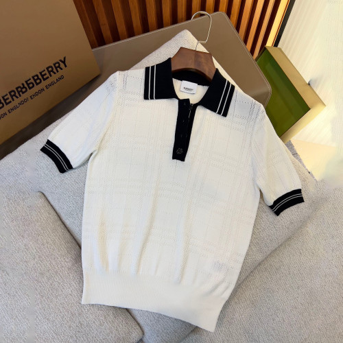Burberry NIGO Summer Cotton Black And White Color Matching Short Sleeved T-shirt #nigo57634