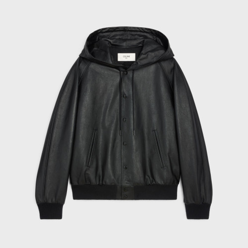 Celine Hooded Leather Jacket Coat #nigo94596