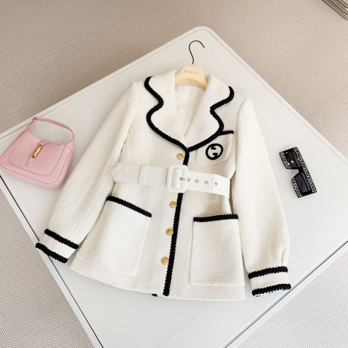 Gucci NIGO Black And White Small Fragrant Lapel Jacket #nigo57784