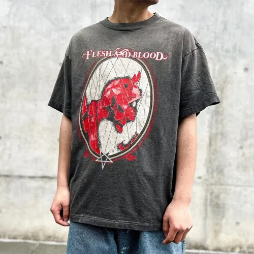 Saint Michael Printed Short Sleeve T-shirt Ngvp #nigo5497